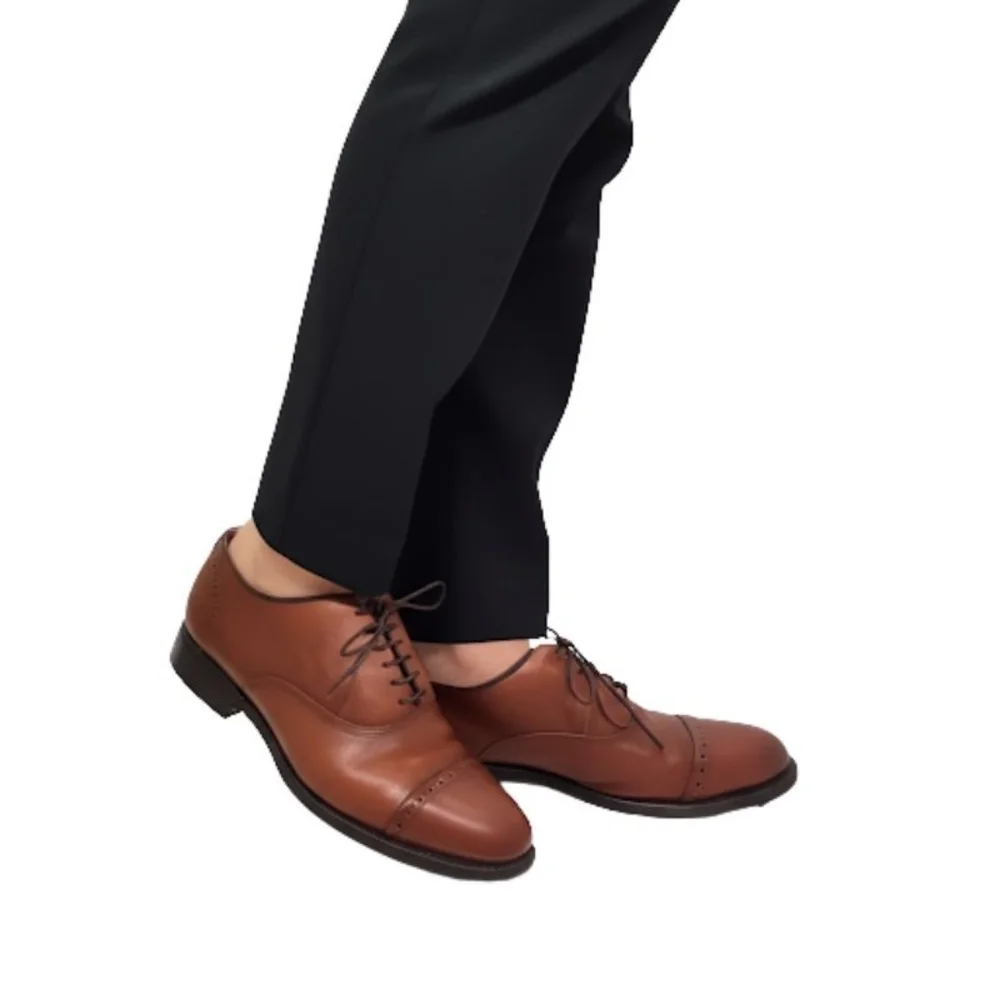 VTG Allen Edmonds Byron Made in Italy Men's Size10 3E Chili Brown Oxford